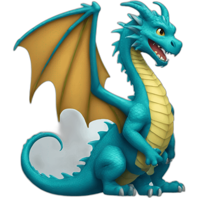 Dragon bleu emoji