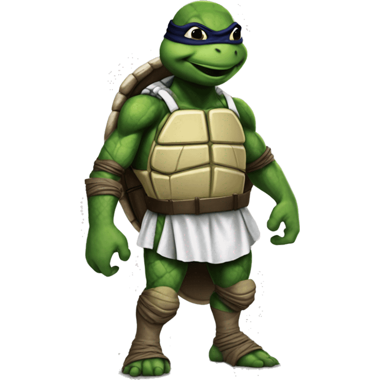 teenage mutant ninja turtle using real madrid shirt emoji