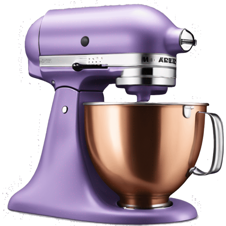 Realistic lavender and copper kitchenaid mixer. emoji