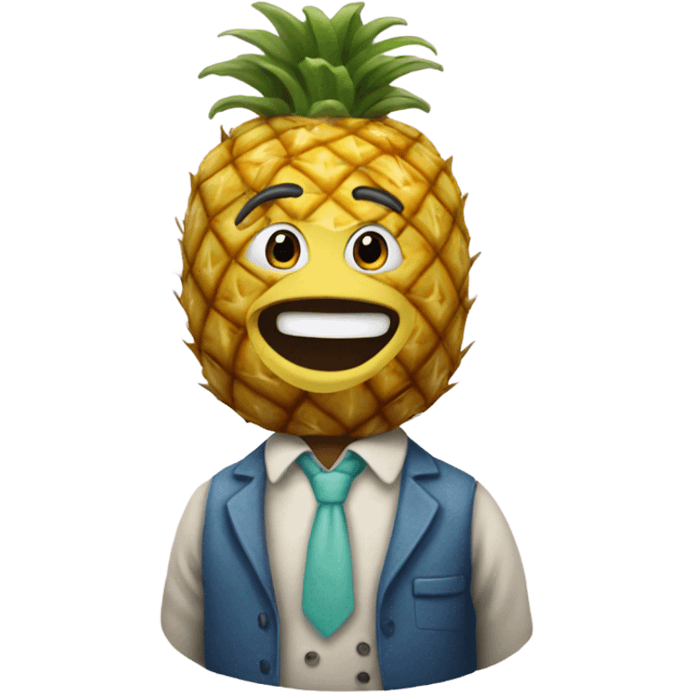 Who lives on a pineapple under the sea  emoji