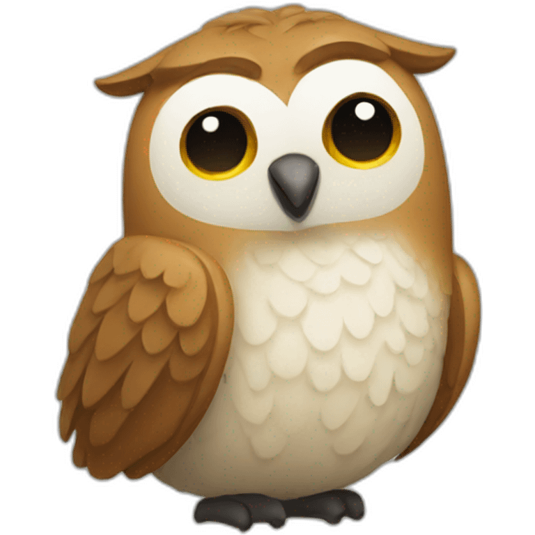 owl on llama emoji