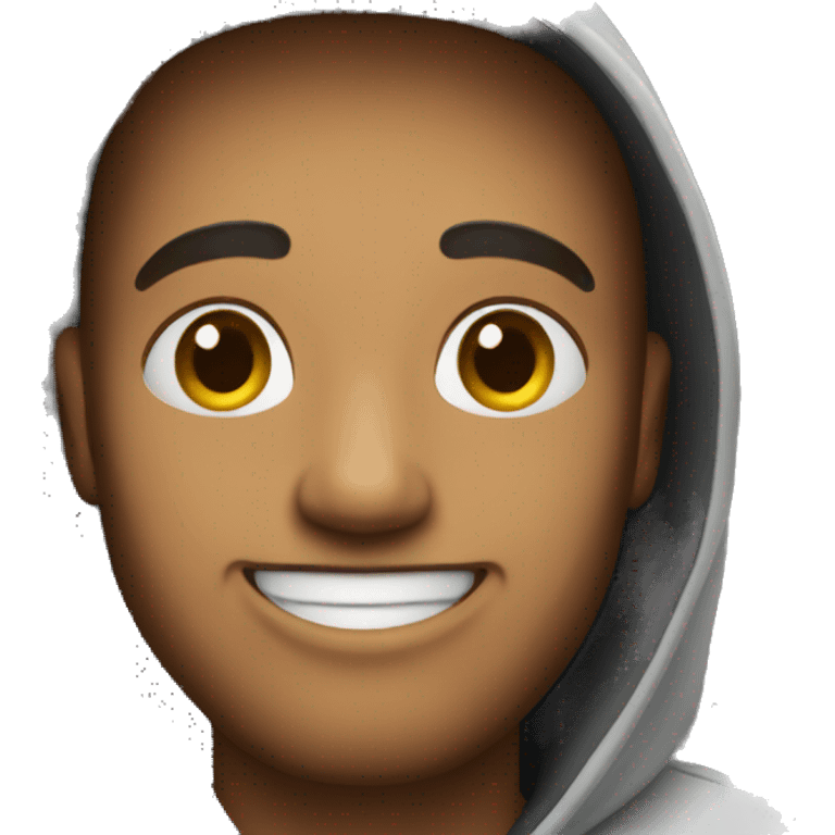 happy man in hoodie emoji