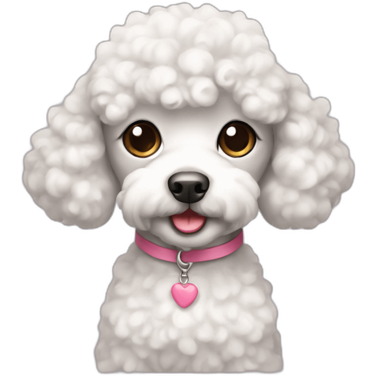 Cute little Poodle  emoji