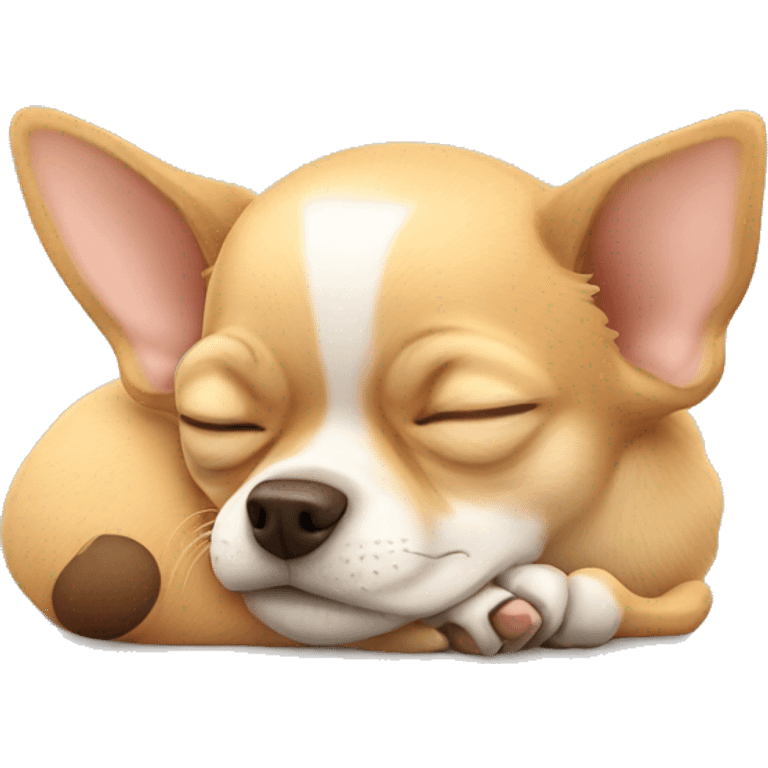 Chihuahua sleeping  emoji