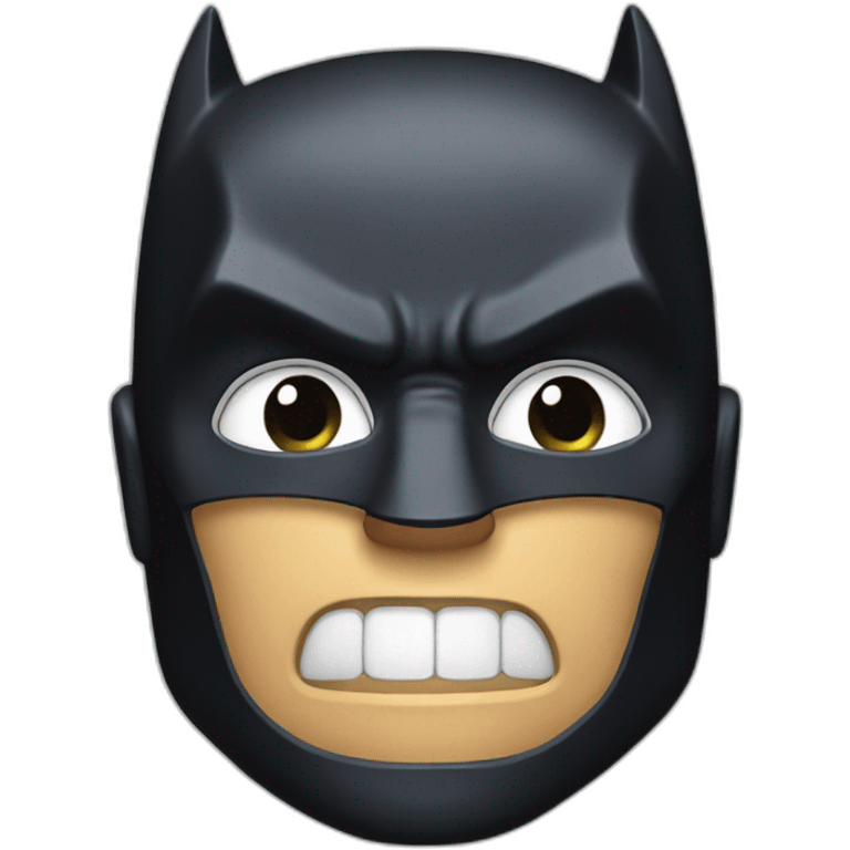 Batman face emoji