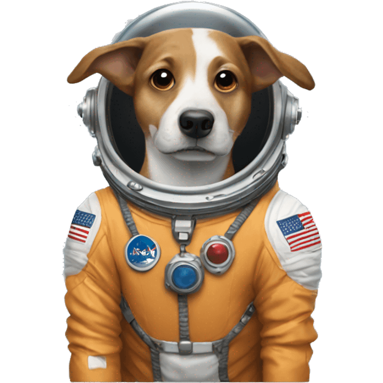 Dog with a space suit emoji