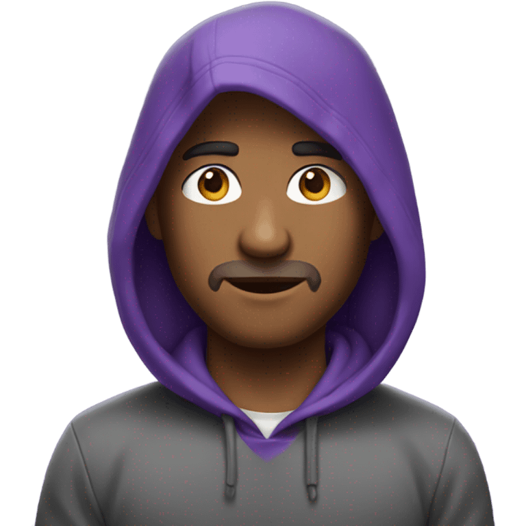 purple haired dude with a hoodie emoji