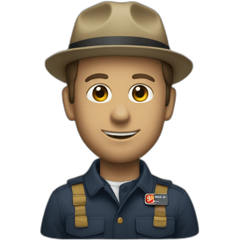 Macron habillé en Carhartt emoji