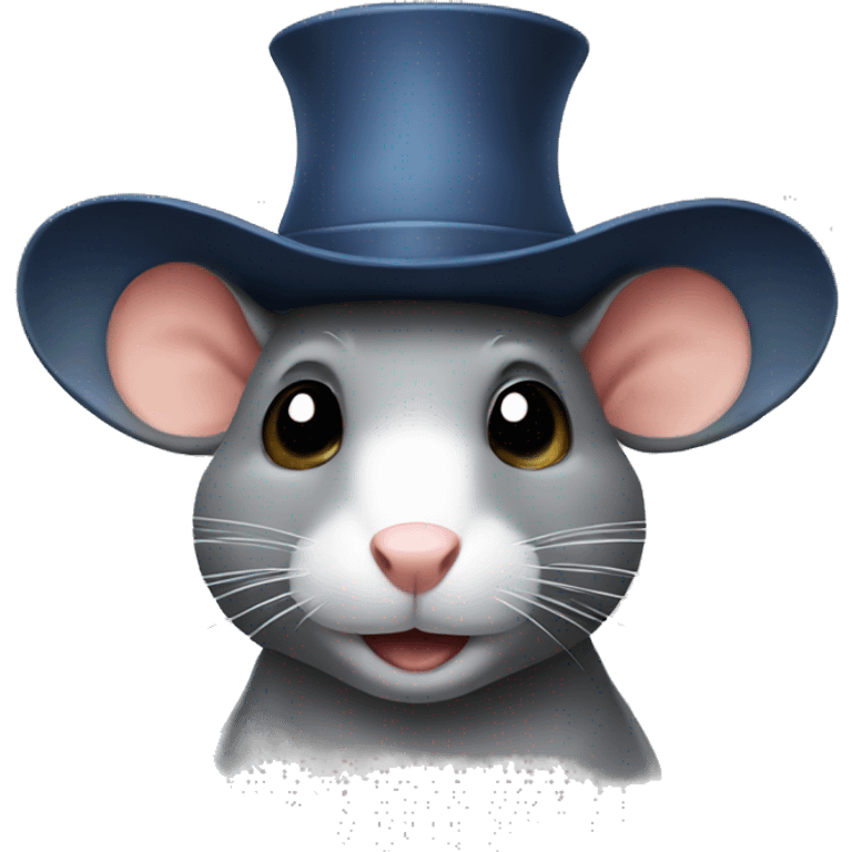 Rat with a hat emoji