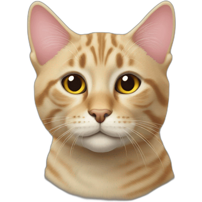 bobtail cat side angle portrait emoji