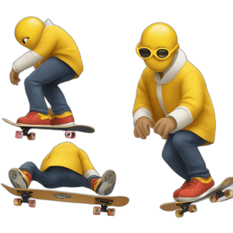 le pape qui fait du skateboard emoji