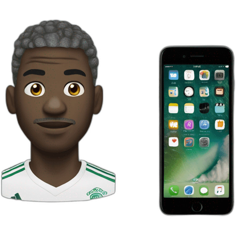 iPhone in head pogba emoji