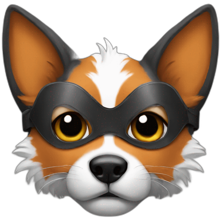 puppy fox in mask emoji