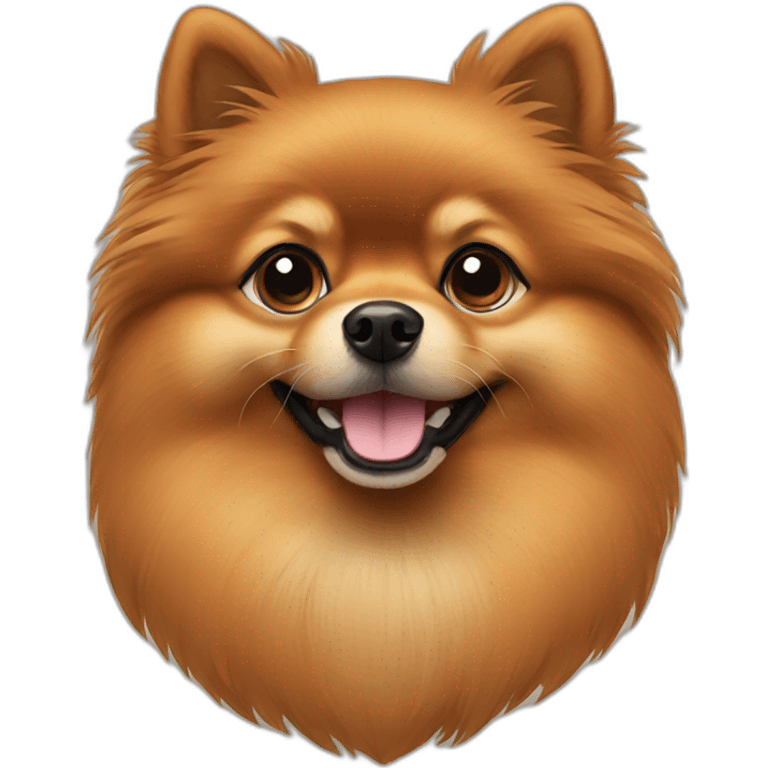 Brown Pomeranian  emoji