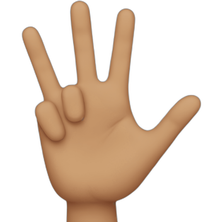 2-fingers emoji