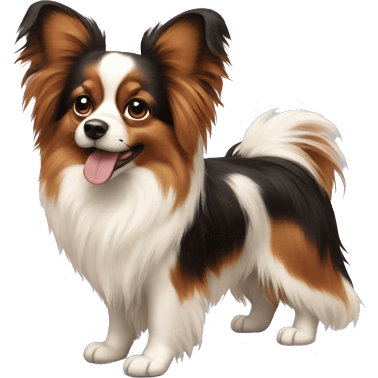 dog Papillon emoji