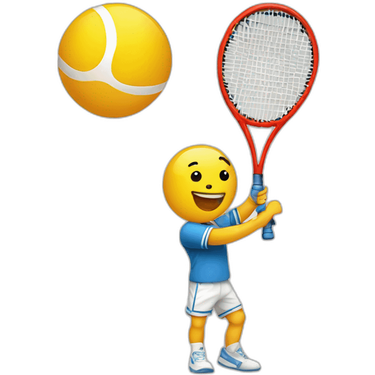 Ballon avec une balle de tennis emoji