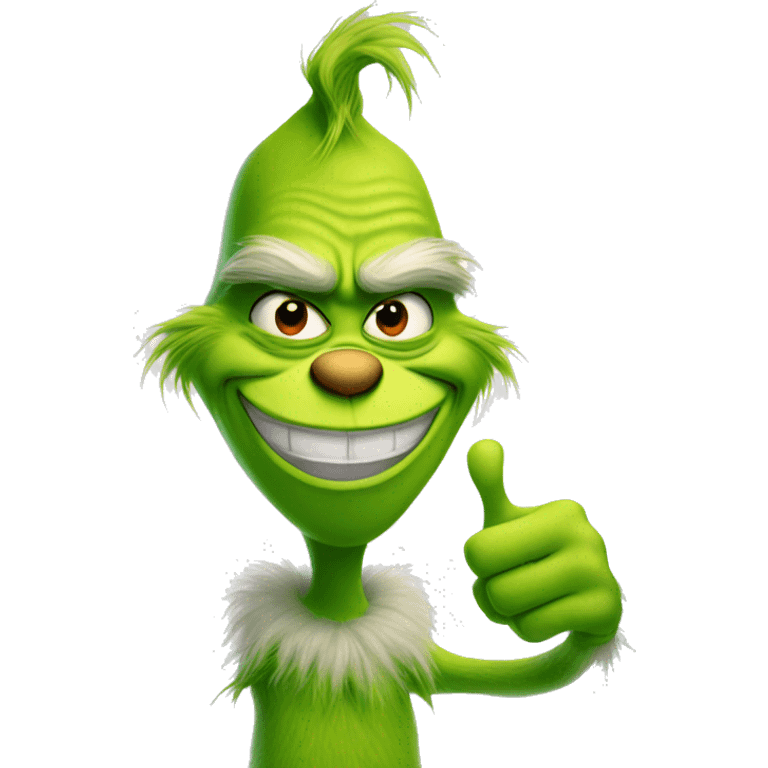 Grinch thumbs up emoji