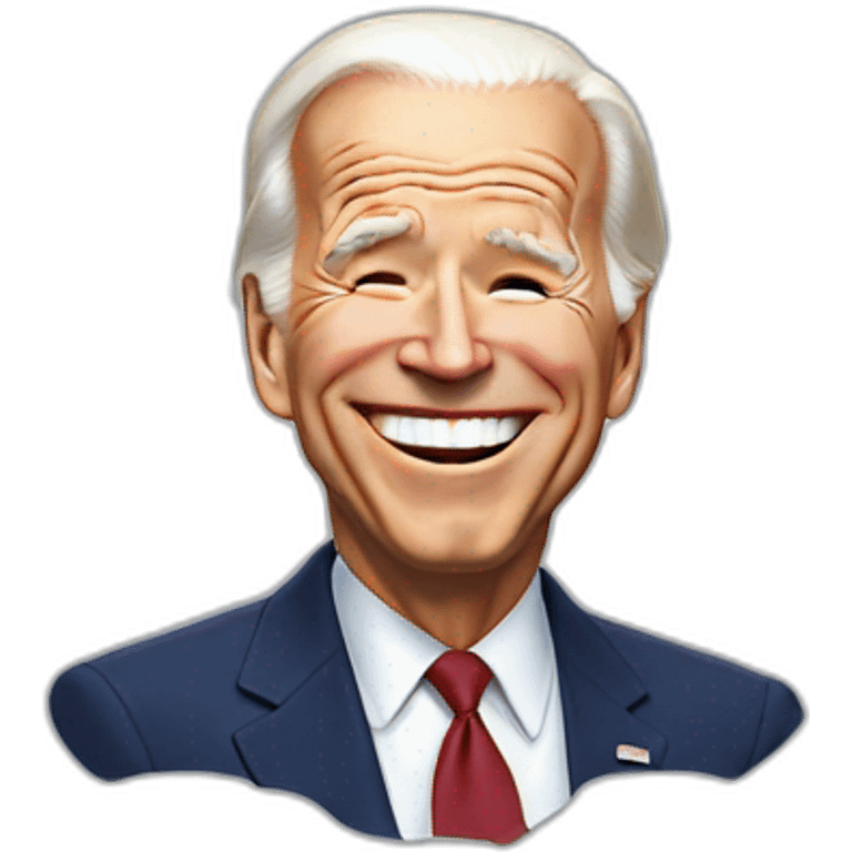 Biden  who laughs emoji