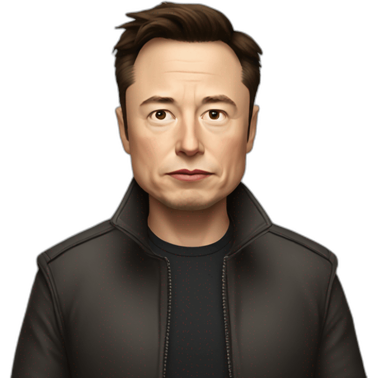 Sad Elon Musk emoji