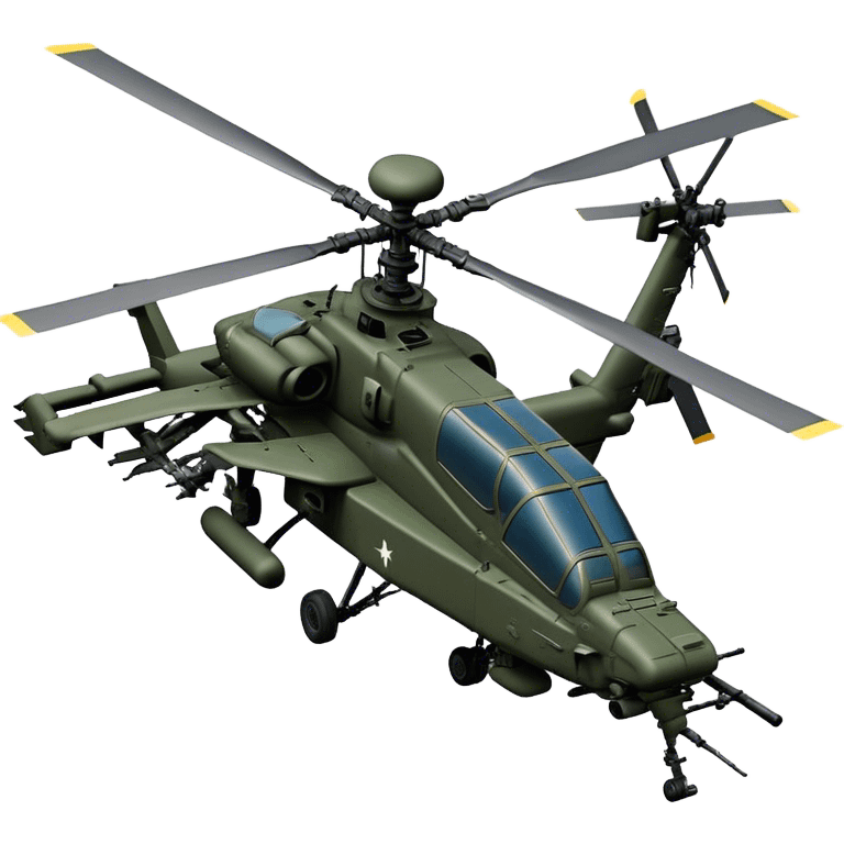 AH-64E Apache - Boeing (Model Year: 2021) (Iconic army green) emoji