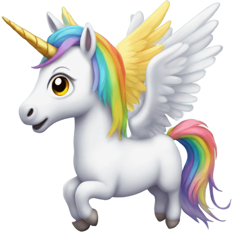 Unicornio con alas  emoji