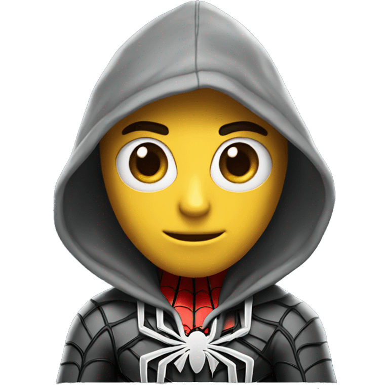 Spider-Man with hoodie emoji