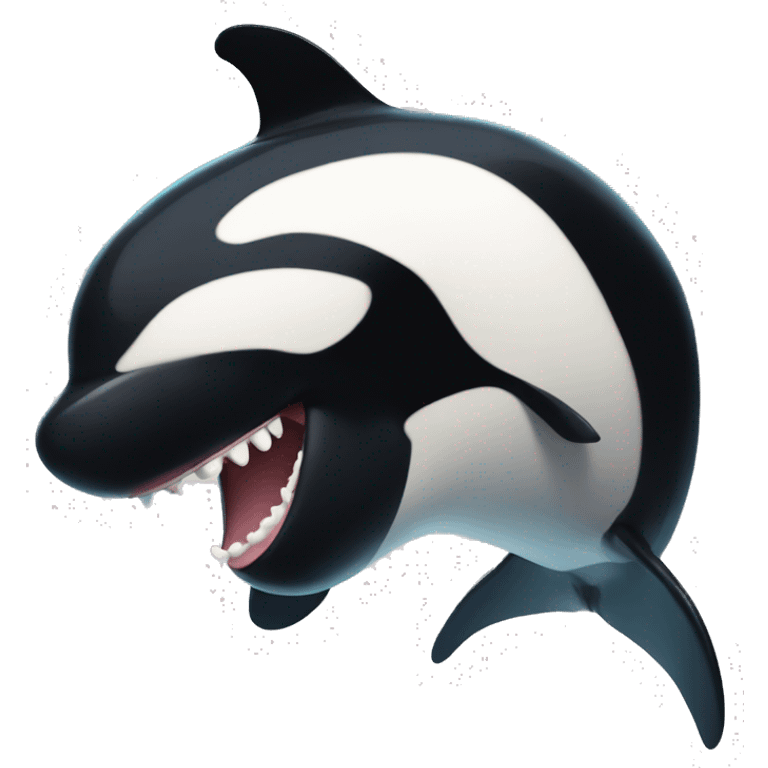 Orca with her tongue out emoji