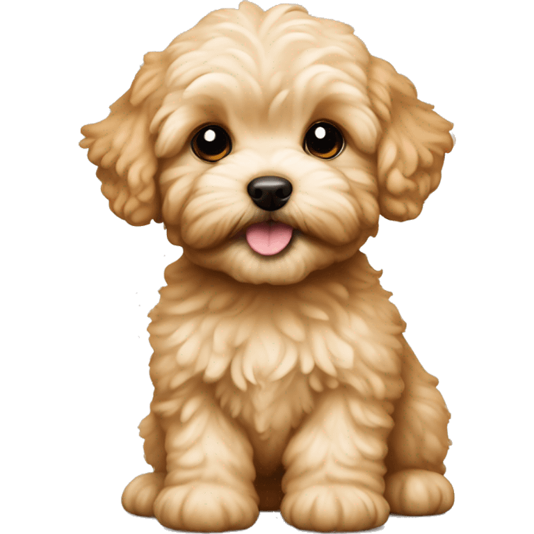 Golden maltipoo puppy emoji