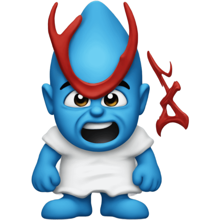 Satan smurf emoji