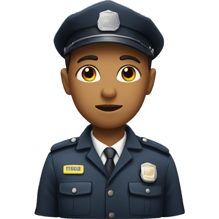 face, gender-neutral security guard emoji