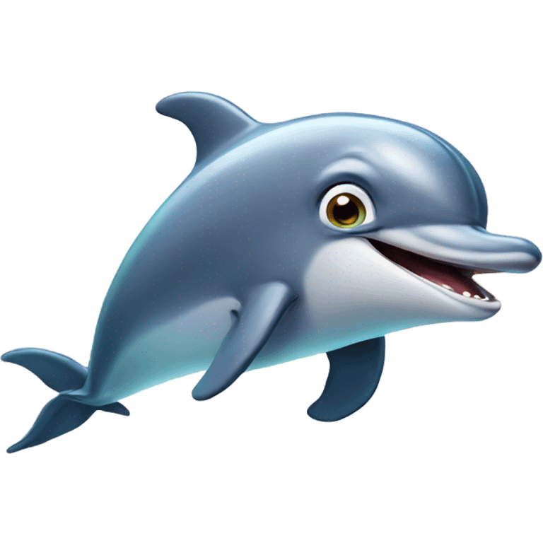 shocked dolphin emoji