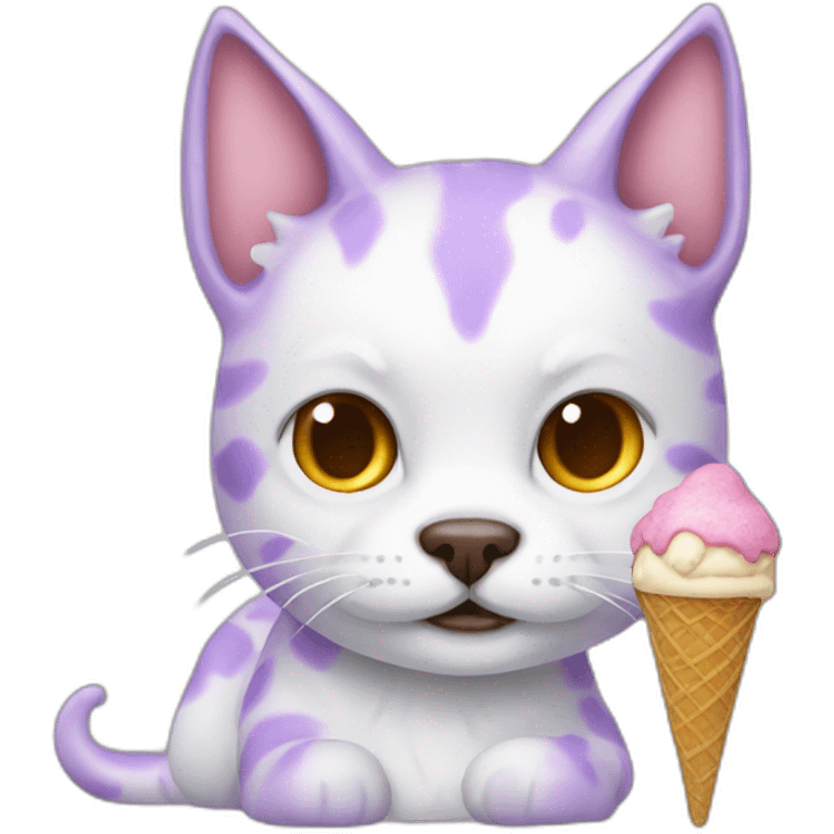 ice cream cat dragon dog emoji