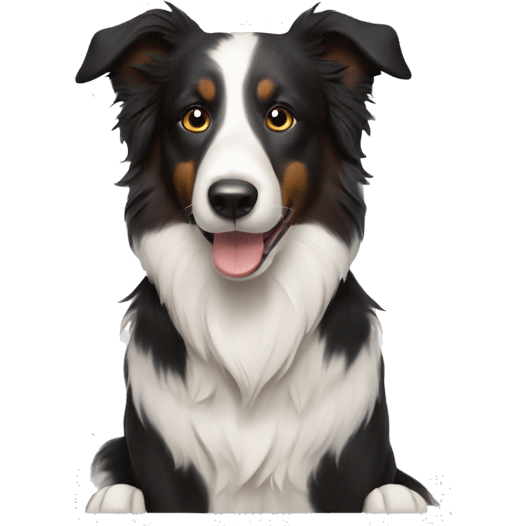 border collie with toast emoji