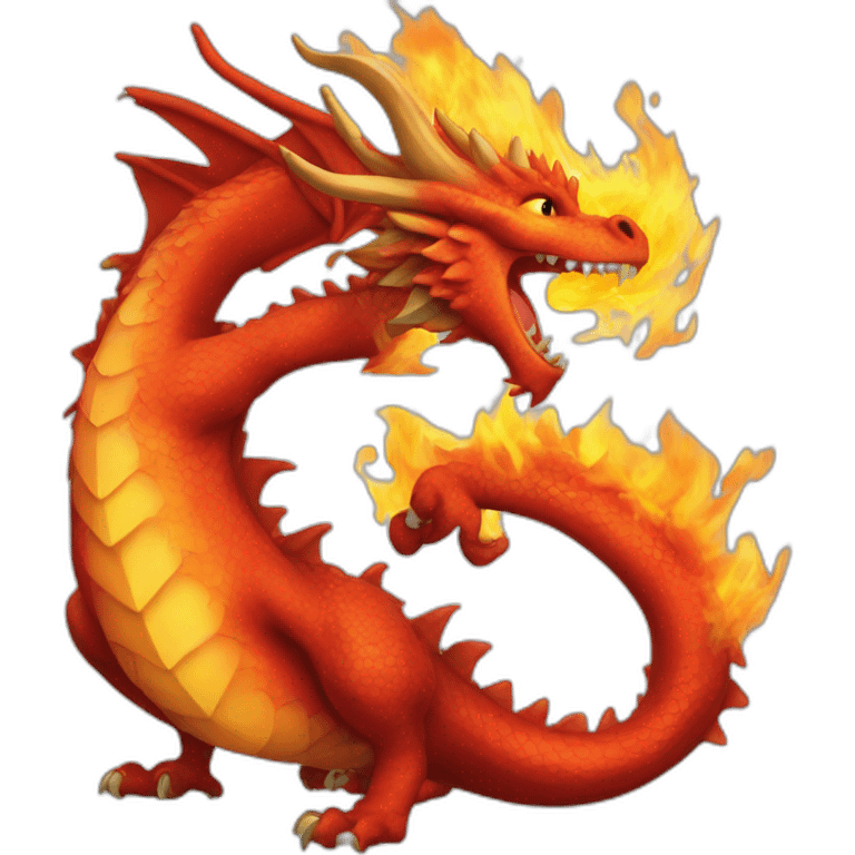 Dragon de feu emoji