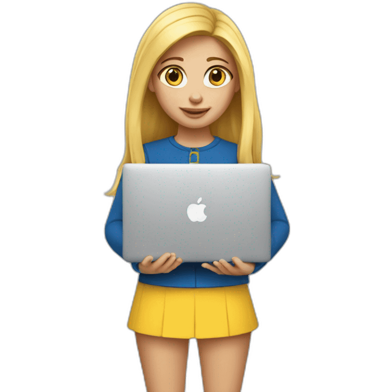 swedish-girl-with-macbook emoji