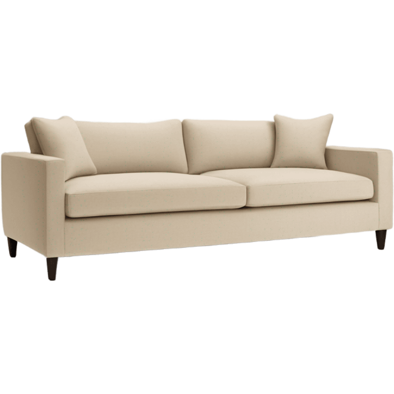 beige pottery barn sectional sofa emoji