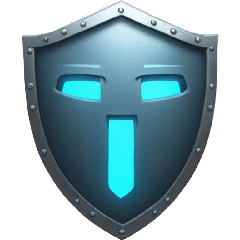 Round glowing shield emoji