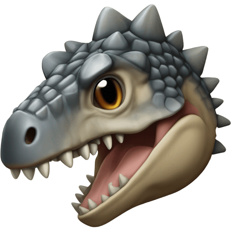 herbivore Ankylosaurus head emoji