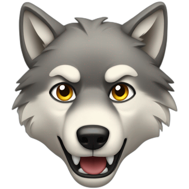 wolf doing a thumbs down emoji