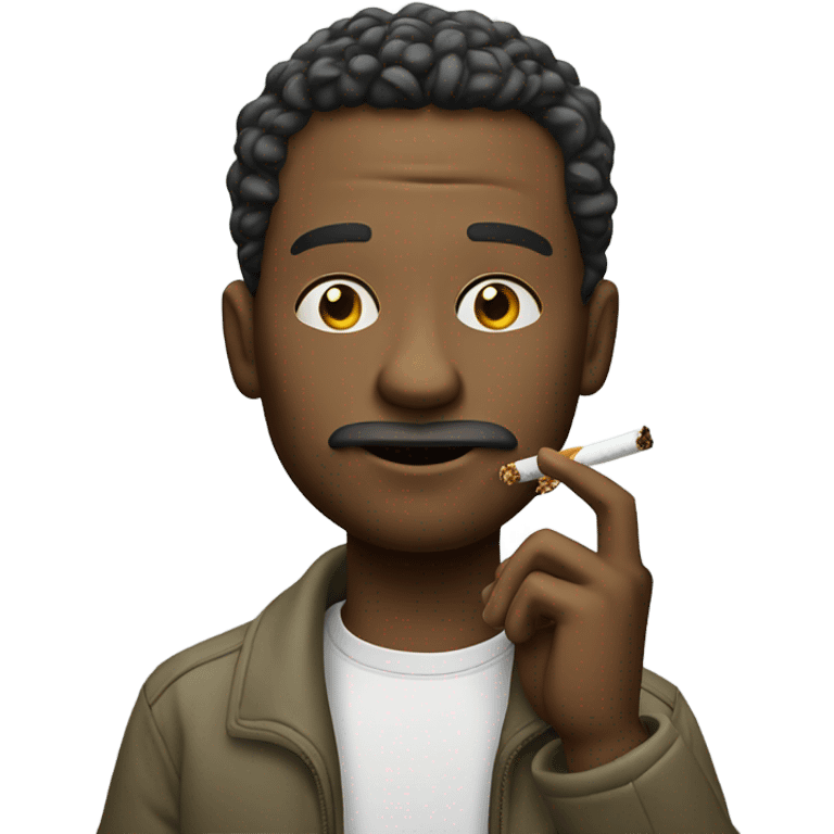 Guy smoking weed emoji