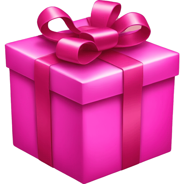 Hot pink present emoji