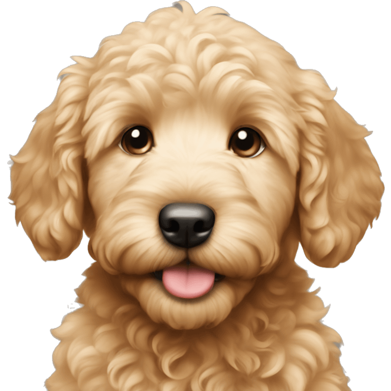 Golden doodle puppy emoji