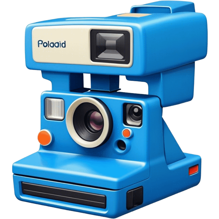 blue polaroid camera emoji