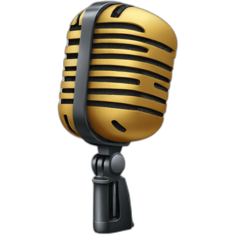 Microphone statique studio emoji