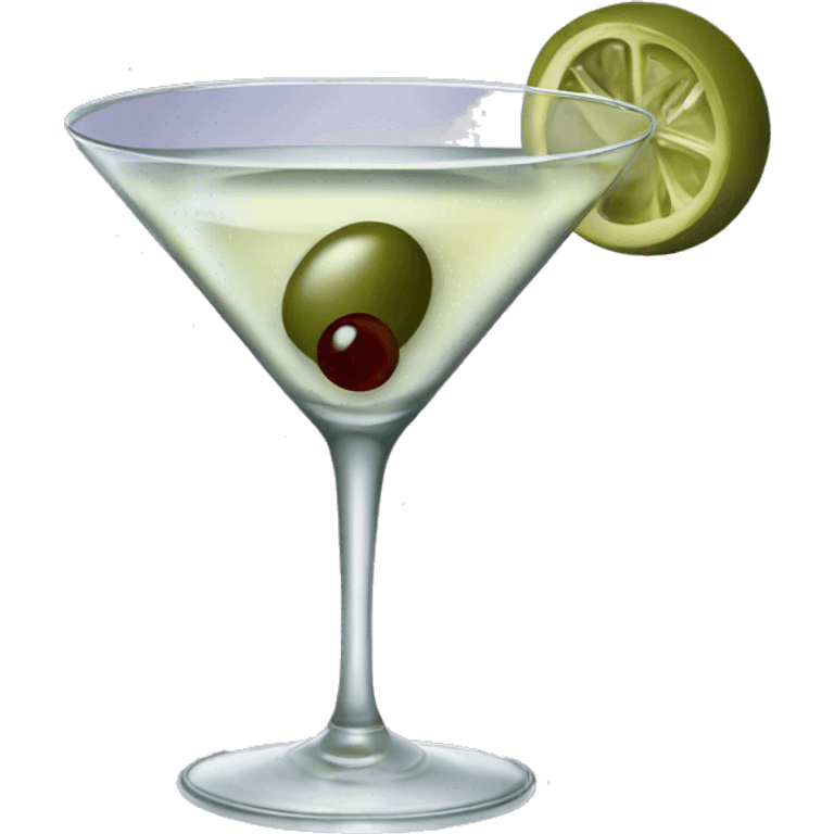 Vodka martini with olives  emoji