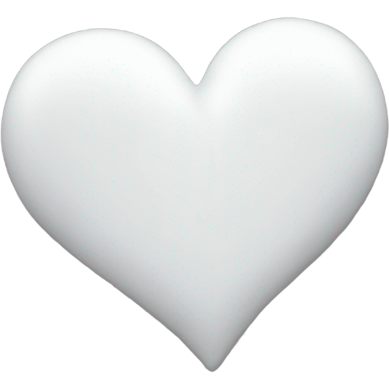 White heart  emoji