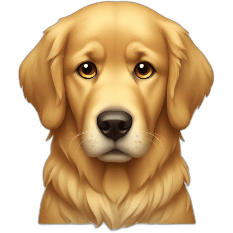 Sad golden retriever emoji