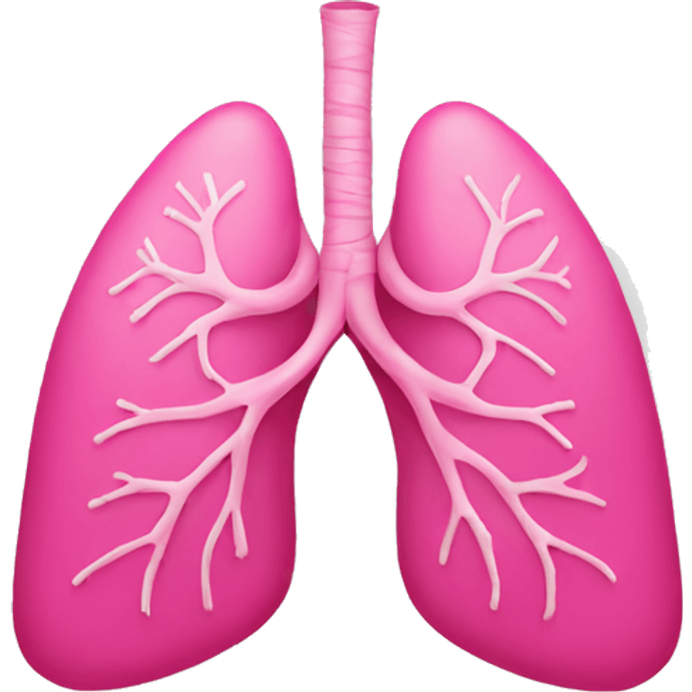 pink healthy lungs emoji