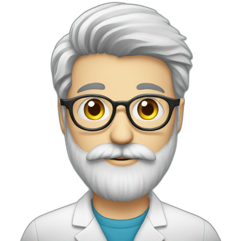 Beard-scientist-with-owl emoji